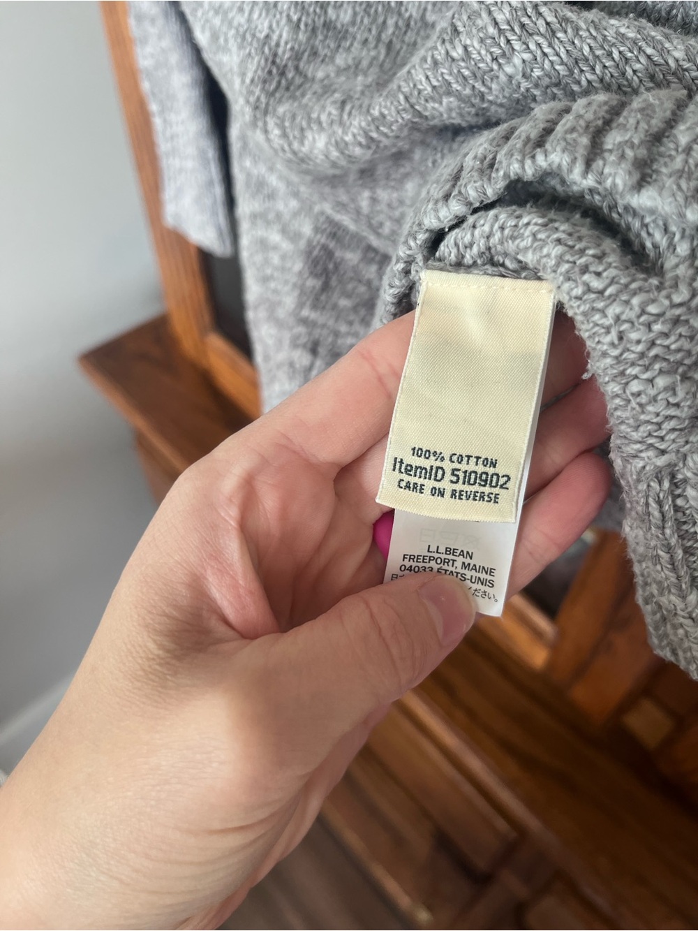LL Bean cotton sweater - Picture 4 of 6